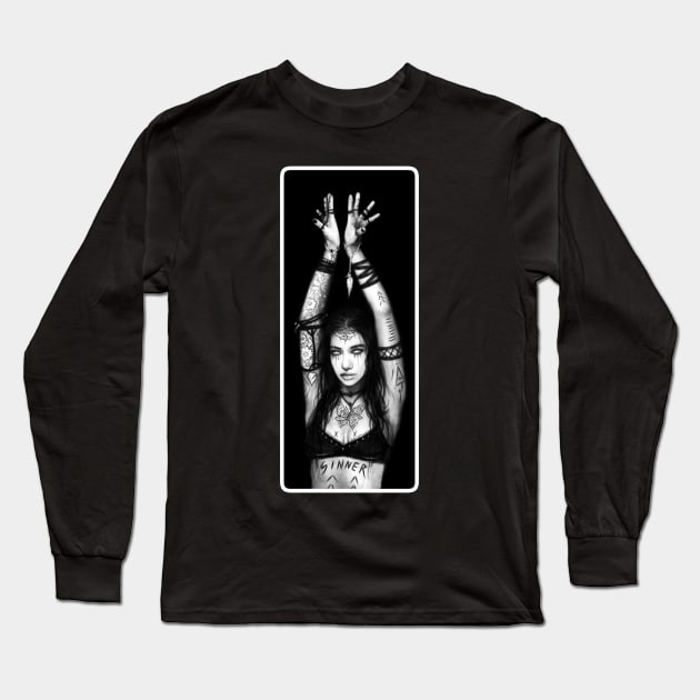 The Sinner Long Sleeve T-Shirt by justingedak